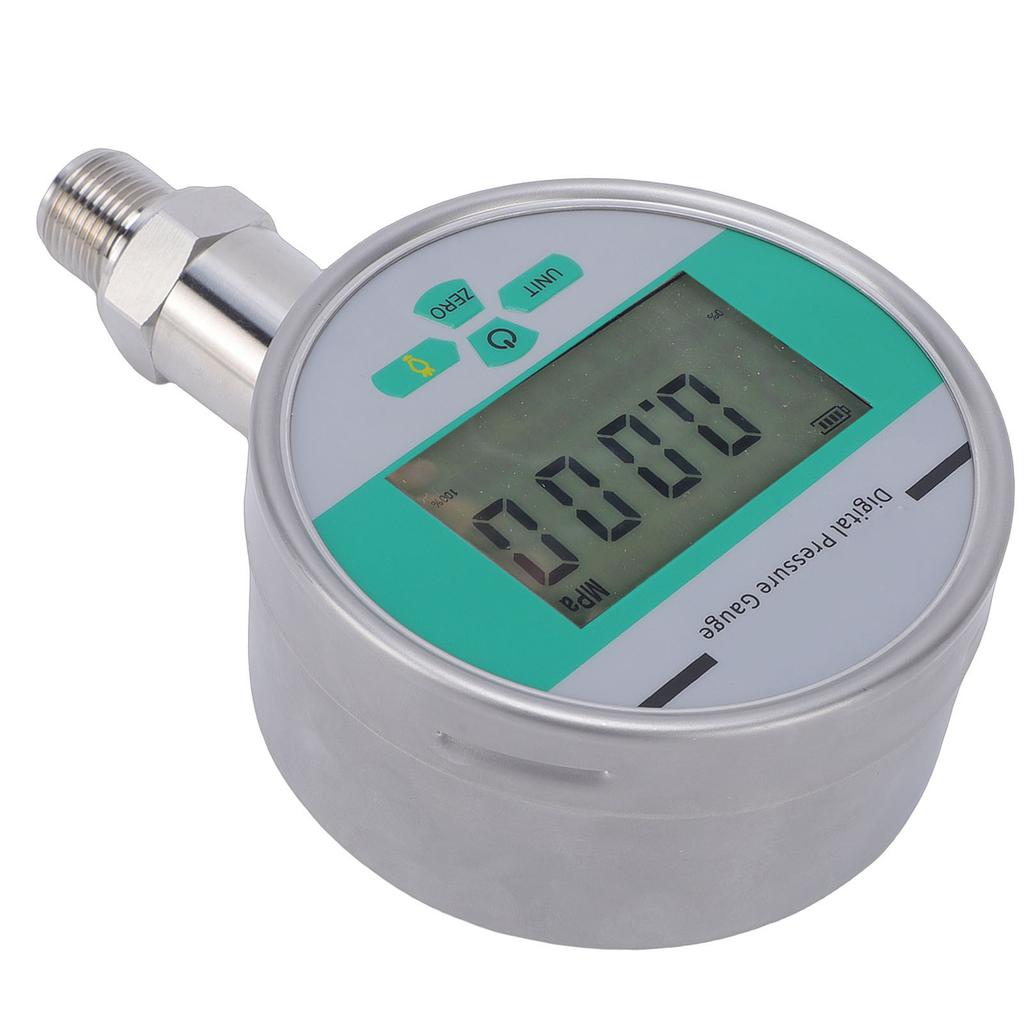 Digital Pressure Gauge with Backlit 0 200bar 4 Inch Dial Electronic Pressure Meter Stainless Steel Case M20x1.5 Joint +
