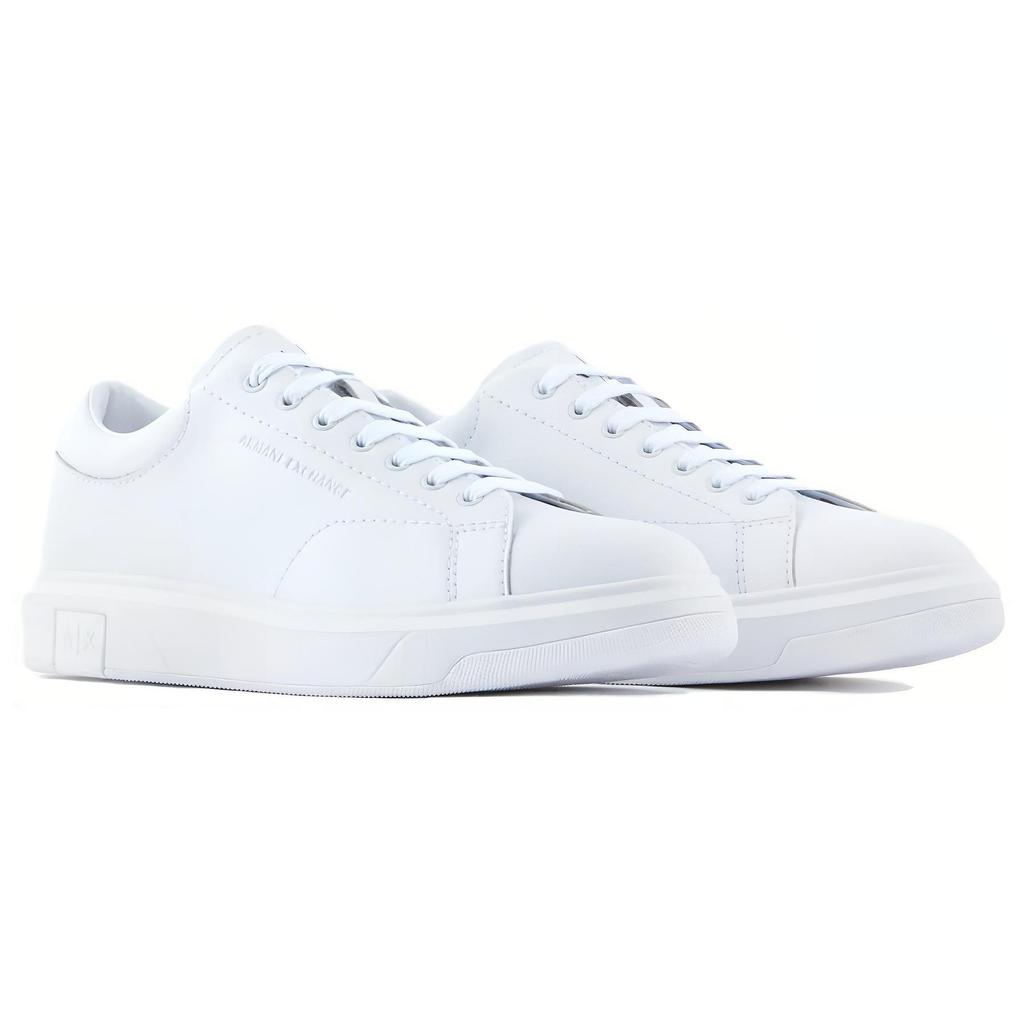 Armani Exchange Leather Sport Minimalist Low-Top Sneakers Men sneakers White XUX123XV534100152