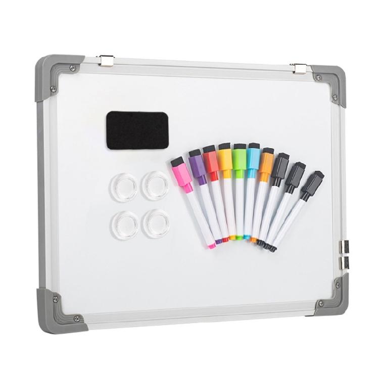 Erasable Magnetic Writing Board Aluminum Frame Wall Mounted Double Sided 30x40cm Whiteboard Dry Erases Board For Student 1