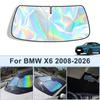 Foldable Front Windshield Sun Shade For BMW X6 2008-2026 UV Reflective Sun Protection Cover Car Interior Accessories