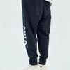Anta Letter Logo Loose Casual Sweatpants Tapered Sport Pants Couples Style Unisex Bottoms Black 952228510-2