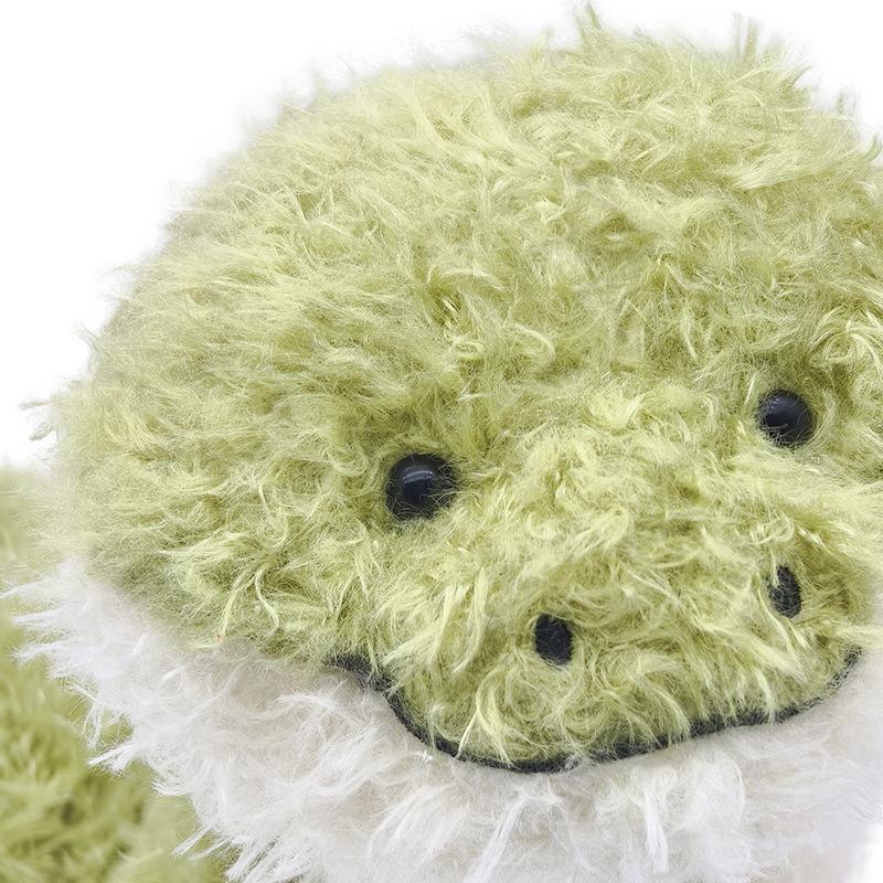 Flauschiges grünes Schlangen-Stofftier für Mädchen - Niedliche Kinderpuppe
