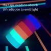 6 ks Neonově zářící páska, 6 barev - Vodotěsná, UV reaktivní fluorescenční samolepka, Reflexní bezpečnostní výstražná páska