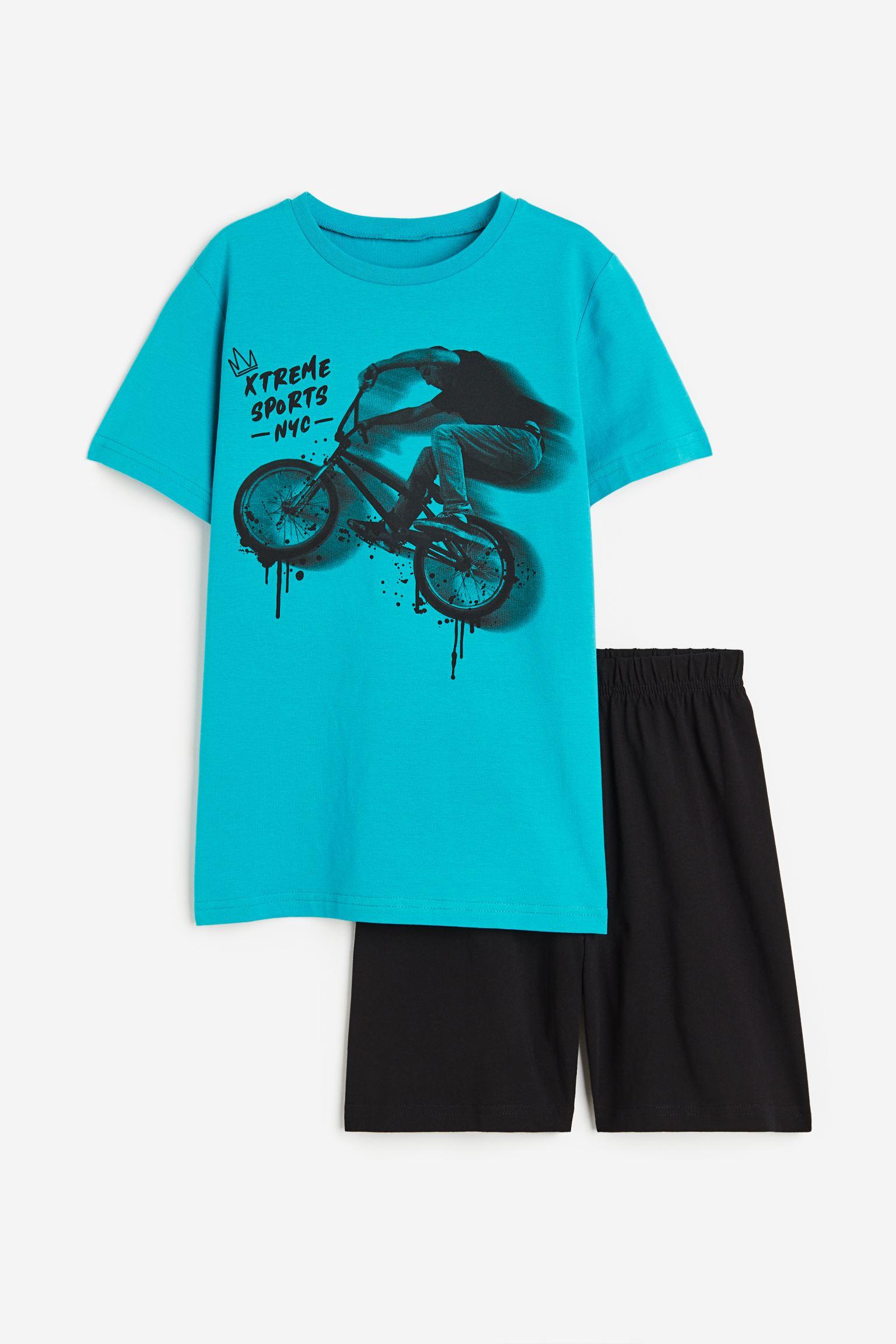 

Пижама из хлопкового трикотажа