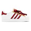 adidas Originals Superstar 2 Skateboard Shoes Unisex Low Top White/Red/Yellow JH9976(Team1655-S-BOX)