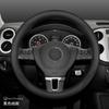Universal Leather Steering Wheel Cover VW Golf Jetta Passat Tiguan Lavida Tharu All-Season Sport Style