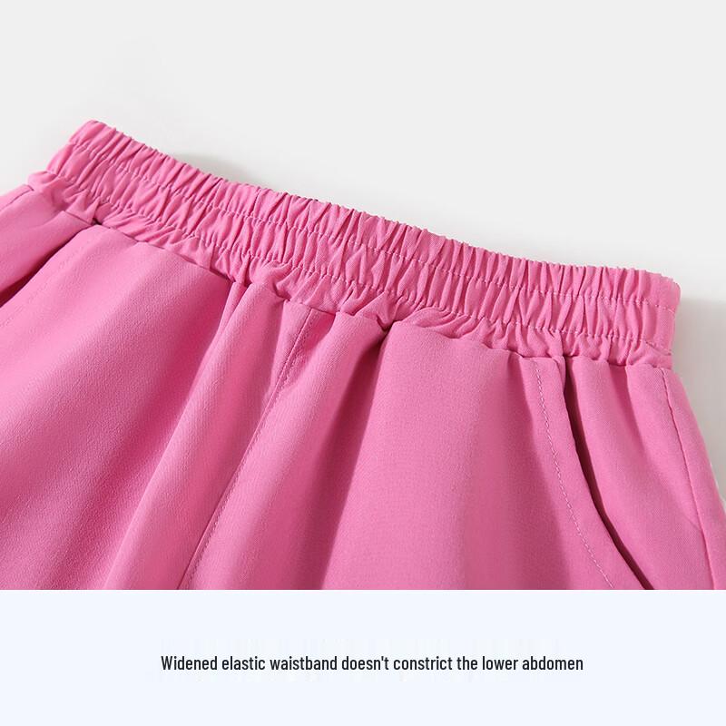 Classic Teddy Girls' Antibacterial Wide-Leg Long Pants