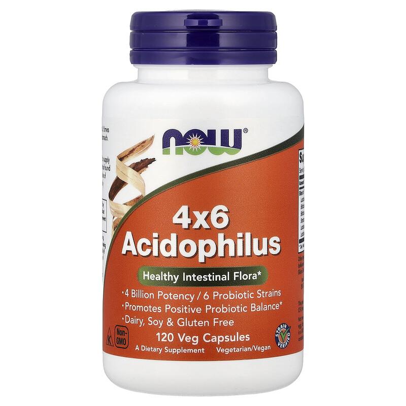 4x6 Acidophilus, 120 Veg Capsules