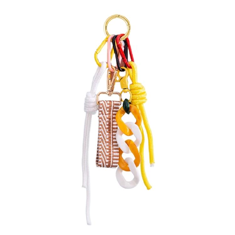 Woven Nylon Cord Phone Chain Elegant Key Bracelet for Stylish Women Braided Hanging Rope Handmade Bag Charm Accessory