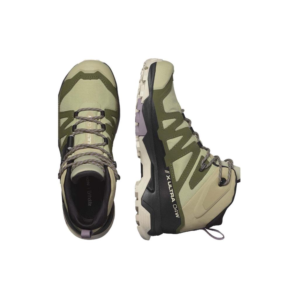 SALOMON Women's X Ultra 4 Mid GORE-TEX 'Alfalfa Deep Lichen Green' 474550