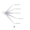 Industrial Steel Feeler Gauges Set Precisions Space Inspection Tool Measuring Tool for Welding Automotive & Furniture Repair