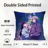 My Happy M-MarriageS Pillow Case Plush Fabric Soft Double Sided Print Sofa Cushion Cover Throw Pillow Covers