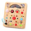Montessori Busy Board Educational Toy for 1-3 Year Olds: Fine Motor Skills Development, LED Light Switch, ToddlerBabies Sensory Toy, Travel Toy,