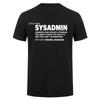 New Cool System Administrator Sys Admin SysAdmin T Shirt Streetwear Short Sleeve Computer Programmer Gifts Tshirt Tops HJ118
