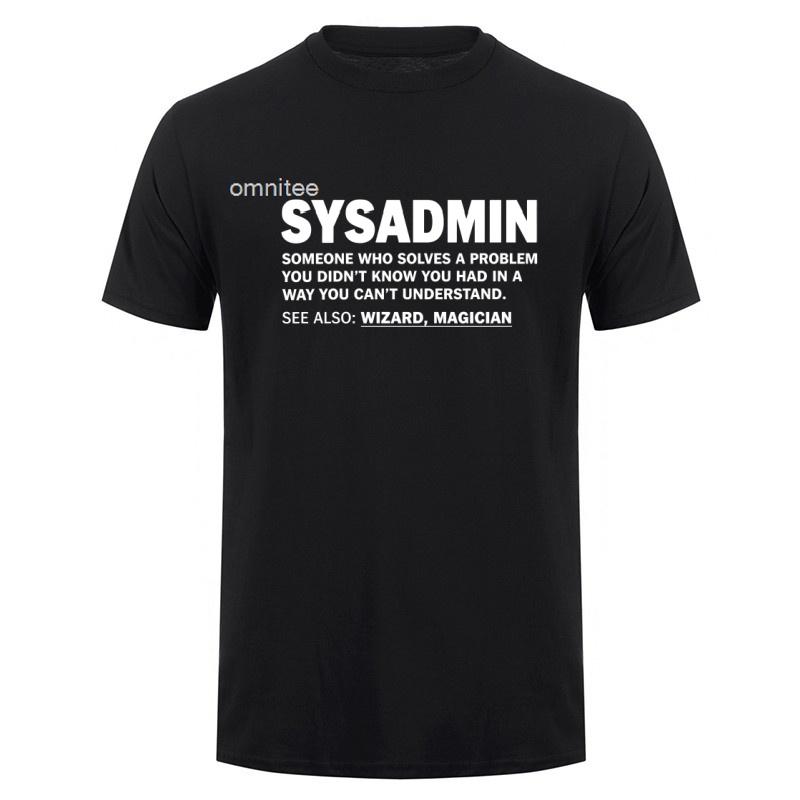 New Cool System Administrator Sys Admin SysAdmin T Shirt Streetwear Short Sleeve Computer Programmer Gifts Tshirt Tops HJ118