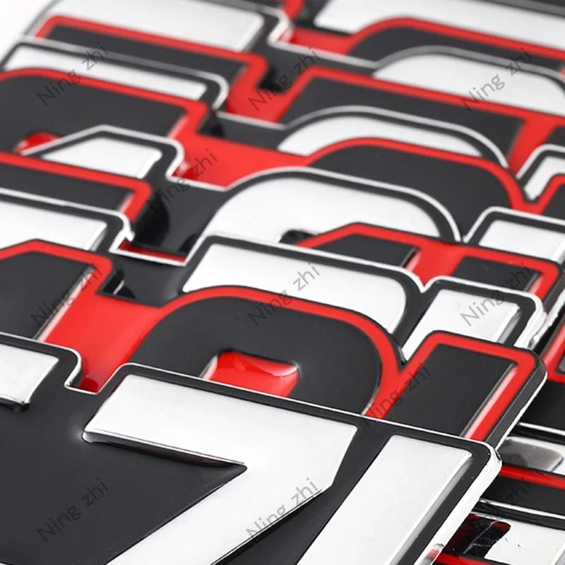 1Pc 3D Metal 4.0L 4.6L 4.7L 5.0L 5.7L 6.0L 6.2L 6.4L 7.0L Car Sticker Rear Trunk Emblem Badge Decals