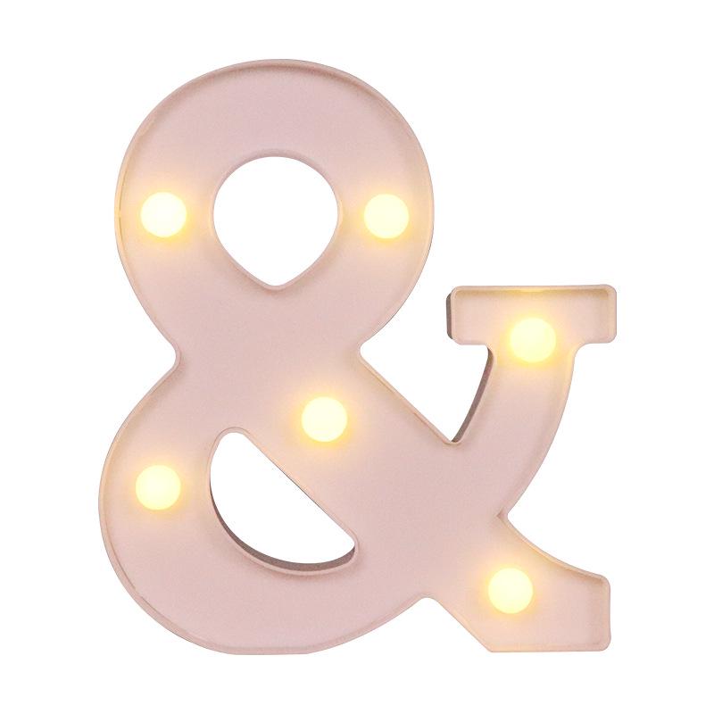 LED Luminous Letter and Number String Lights for Birthday, Proposal, and Event Décor