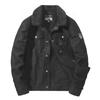 Plus Size Men's Jacket Men's Middle-aged Fleece-lined Thickened Lasel Jacket Multi-pocket Work Clothes