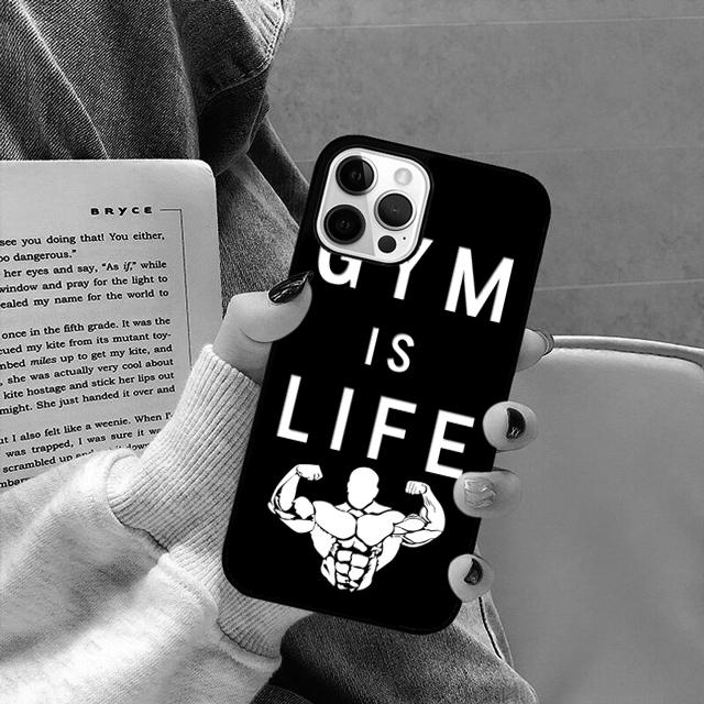 Motivational Gym Fitness Quotes Phone Case For For iPhone 17 Air 16 15 11 12 13 14 Pro Ma Plus coque