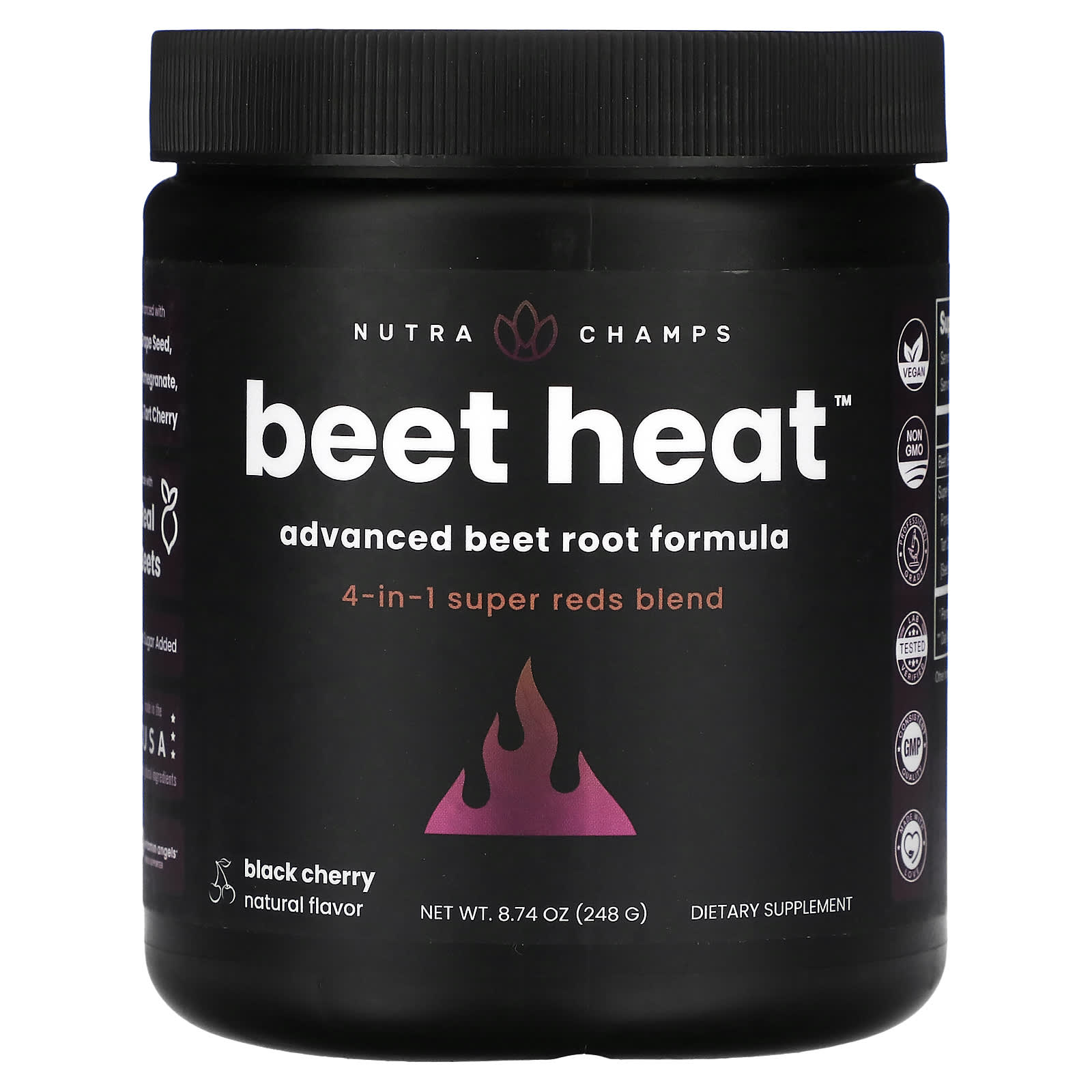 

NutraChamps, Beet Heat, Black Cherry, 8.74 oz (248 g)