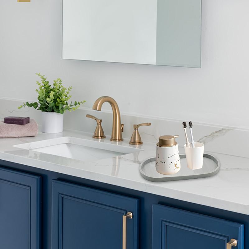 Silikonförvaringsbricka Förtjockad Splittringssäker Badrumsförvaring För Smycken Kosmetika Tvål Halkfri Vardagsrumsinredning