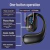 Bluetooth Headset with PU Soft Gel Ear-Hook, Dynamic Coil, Digital Display, Hands-Free, Single-Sided Design, Fast Delivery