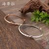 New love knock pattern closed bracelet, women's fashion advanced sense closed heart bracelet
