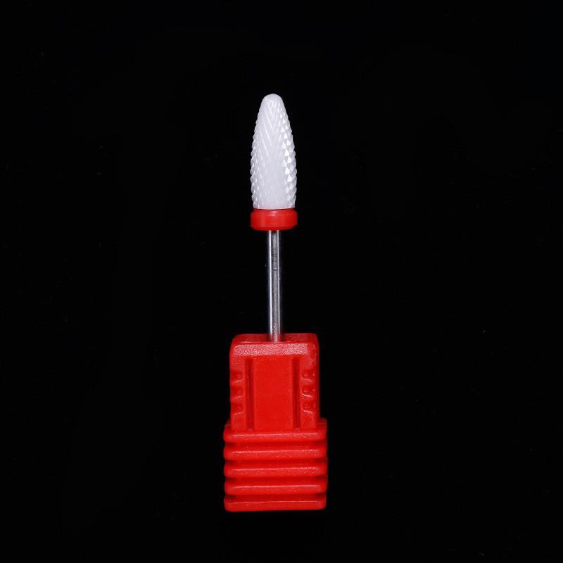 Ceramic Nail Grinding Head - Corn Bullet Rocket Shape for Electric Nail Grinder