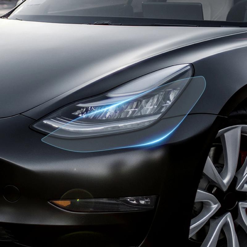 Per Tesla Model 3 Pellicola Protettiva Pretagliata Pellicola per Fari Auto Specchietto Retrovisore Pellicola Trasparente PPF Adesivo Antigraffio