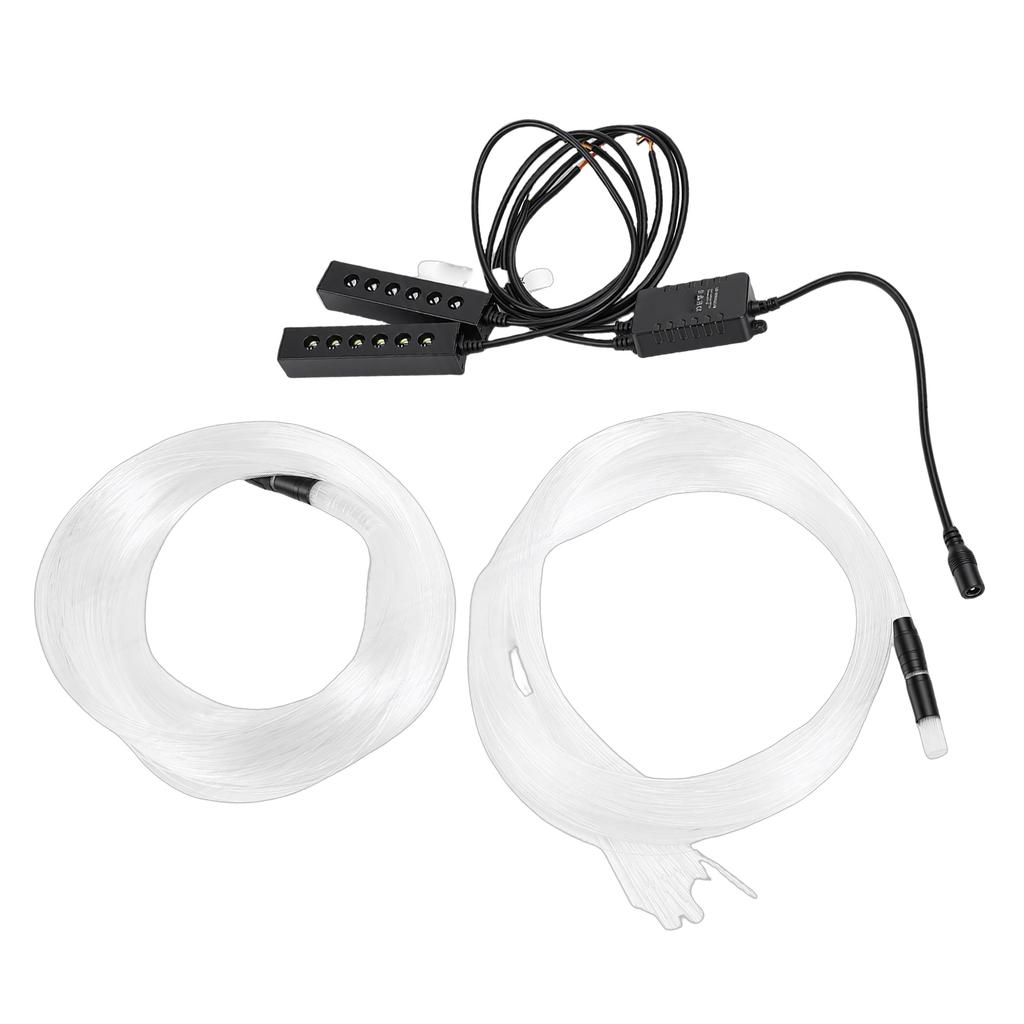 Car Starlight Headliner Kit APP Remote Control Music Sync RGBW Fiber Optic Lights with Meteor Twinkle Effects for