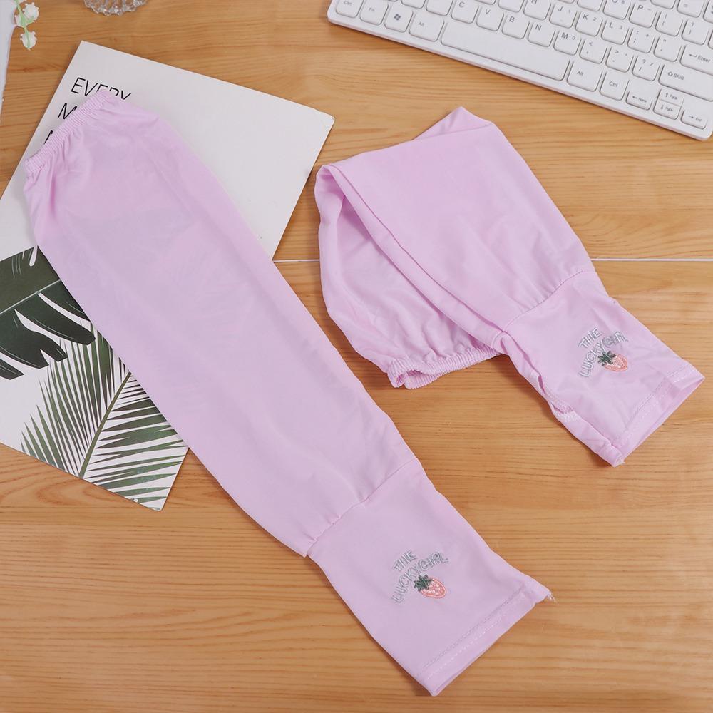 Sunscreen Ice Silk Sleeve Ice Silk Arm Sleeves Cover Fashion Sunscreen Gloves  Fishing