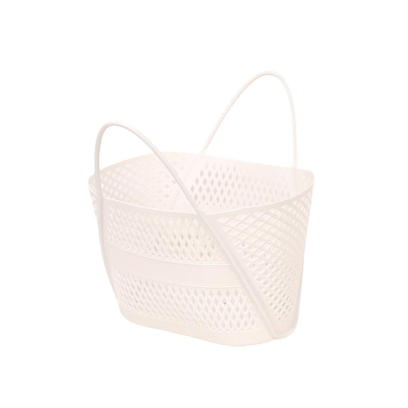 

Корзина для ванной Ручная корзина для хранения Многофункциональная бытовая корзина Категоризированная корзина для стирки Пластиковая дренажная розовый