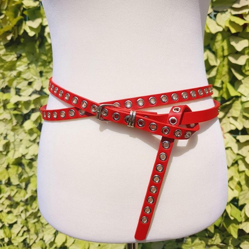 Modifiable Double Cycle Faux leather belt Bind Plan For Men And Women