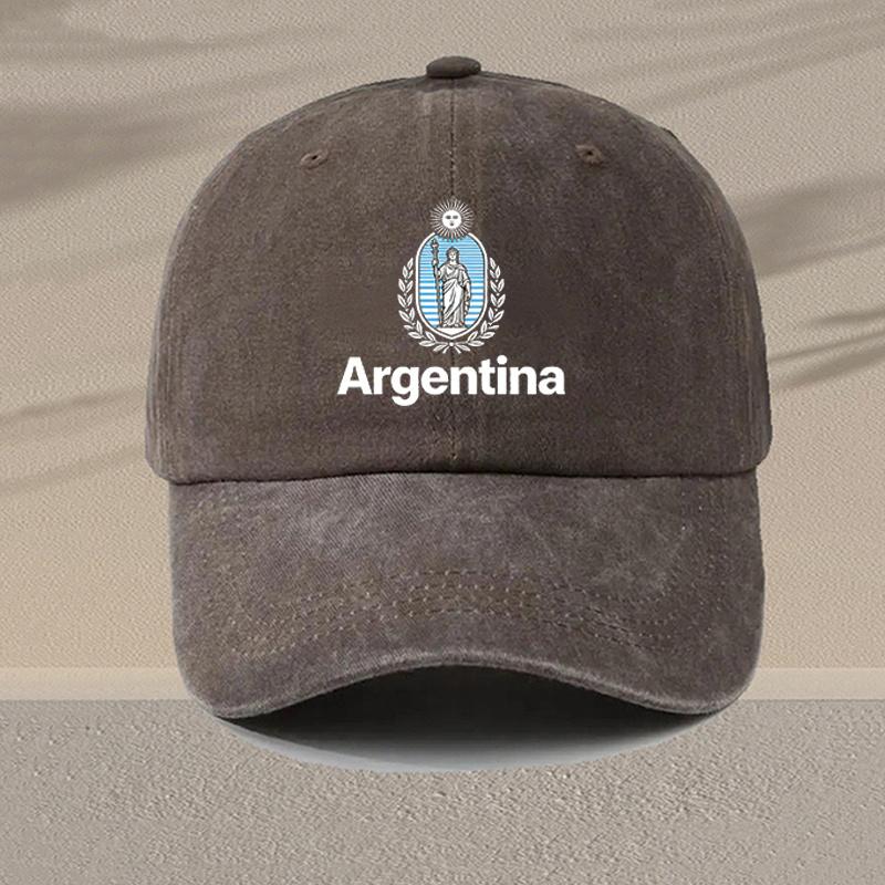 pc Baseball Cap with Argentina Flag Lettering Lightweight Breathable Trucker Hat Suitable for Dad Casual Wear Sports Gift
