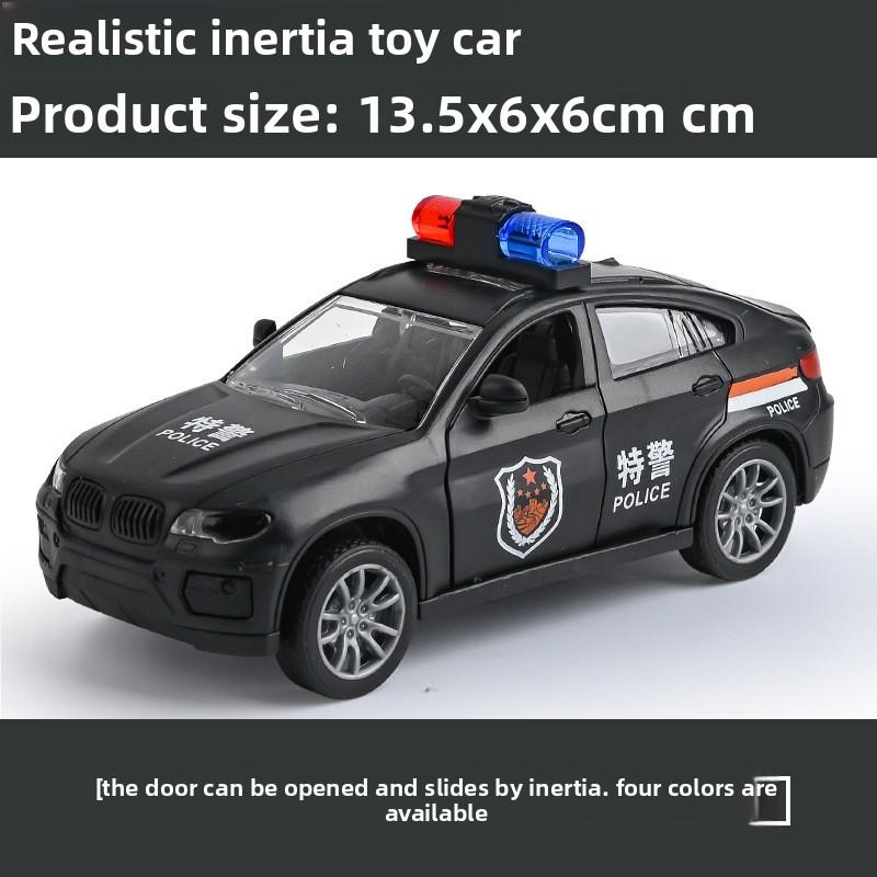 Children's Inertia Police Car Toy Boy Simulation Off-road Drop-resistant Fire Car Model Gift