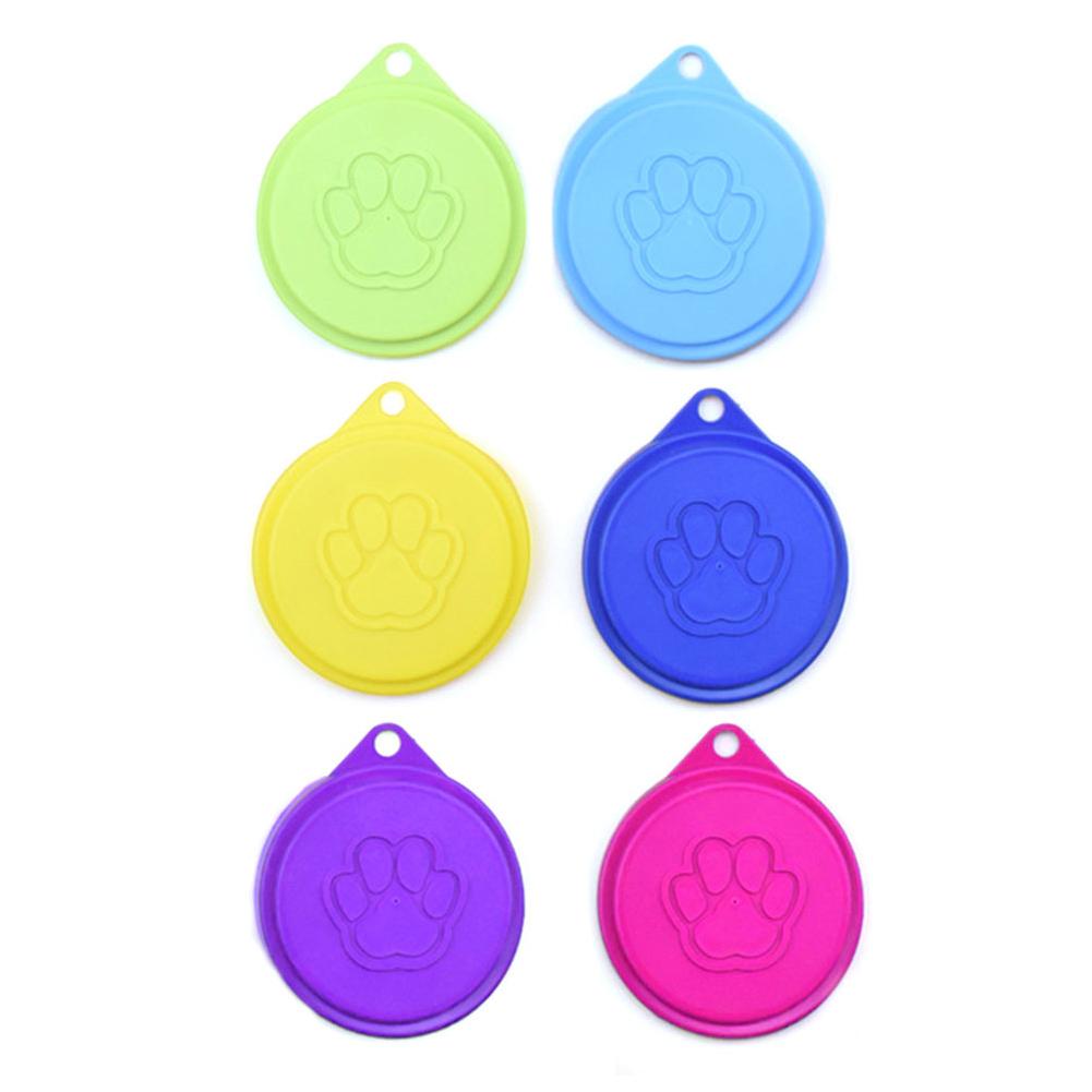 

6Pcs Silicone Canned Lid For Puppy Dog Cat Sealed Feeders Food Can Lid Storage Top Cap Reusable Cover Lid Pet Daily Supplies