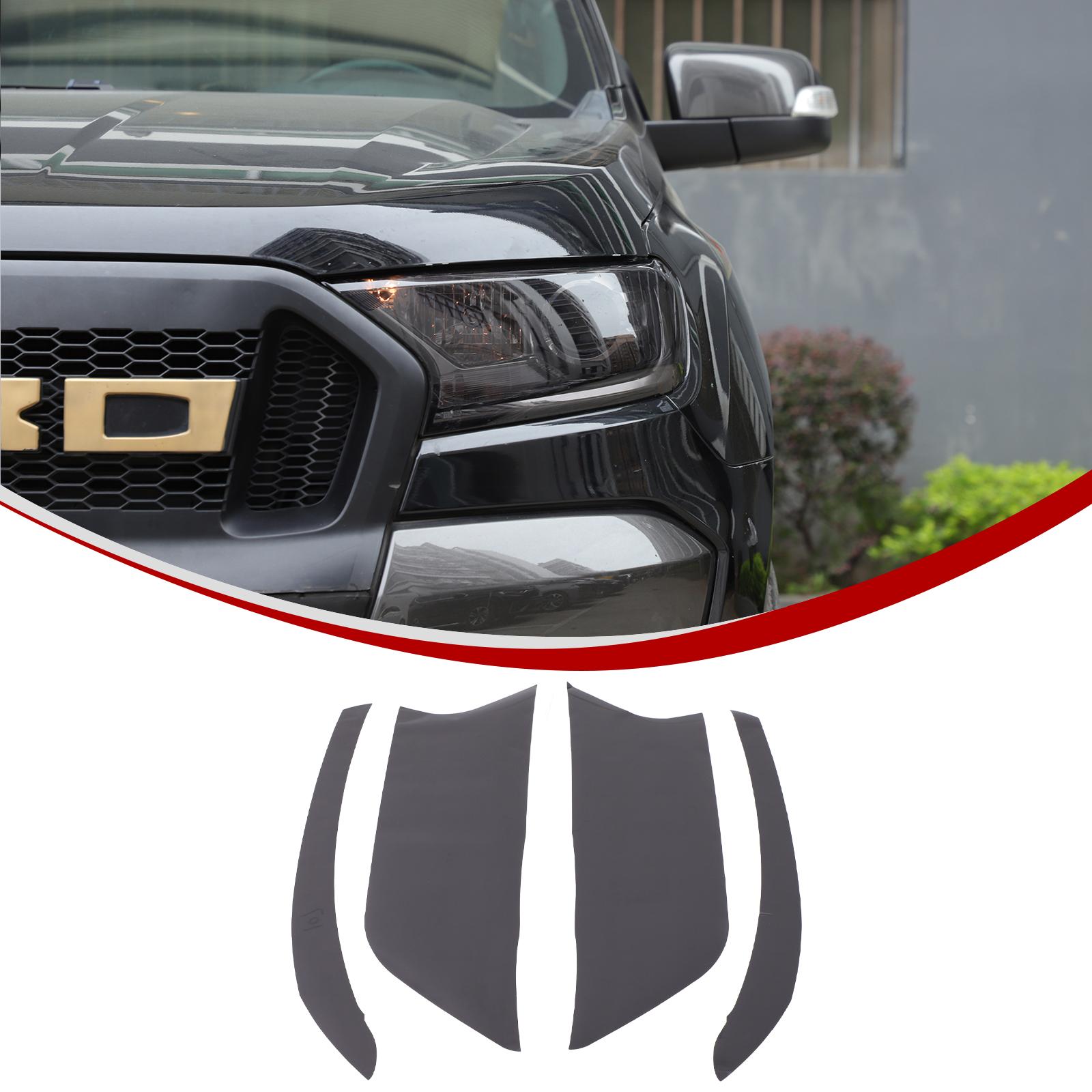 

For Ford Ranger Wildtrak 2015-2025 TPU yellow/ Black Car Headlight Film Protective Stickers Car Exterior Accessories чёрный
