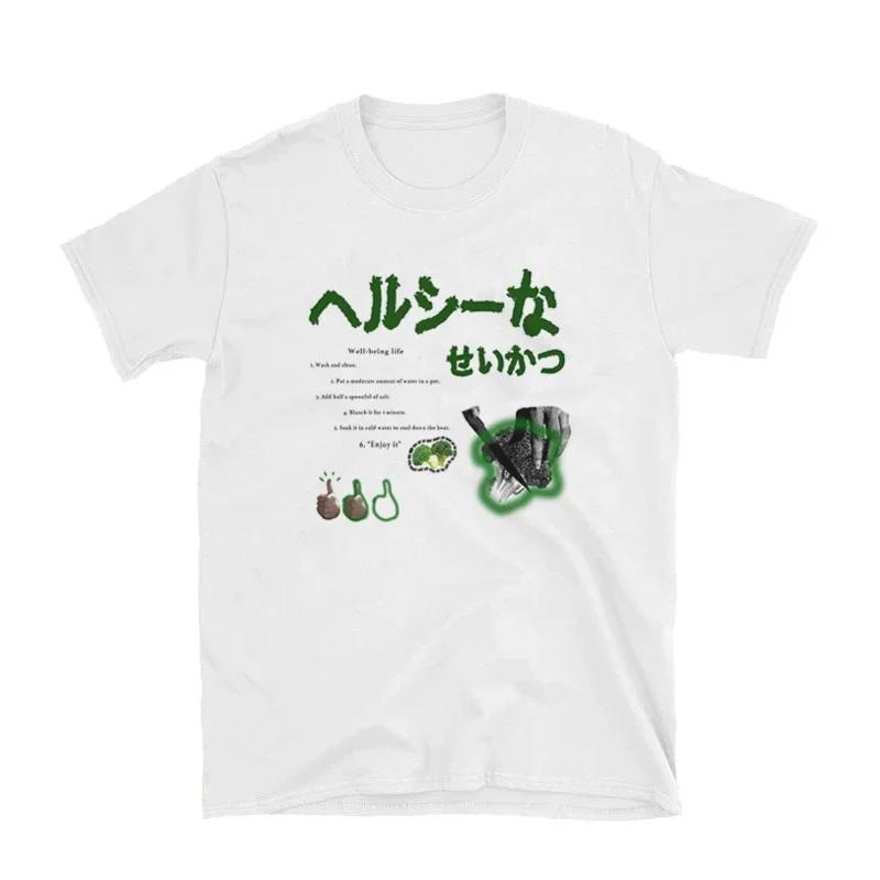 

2024 Новые Y2k Японские уличные футболки Женские Harajuku Смешные футболки Egirl Корейская мода Графические футболки Топы Одежда унисекс 4XL