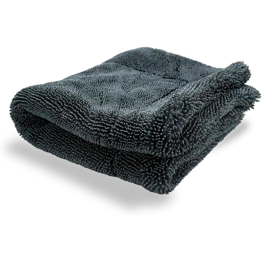 Microfiber Towels For Cars, 1200 GSM Ultra Thick 12.2"X12.2" Soft Car Detailing Drying Towel, Super Absorbent Double Twisted Loop Cloth Cleaning