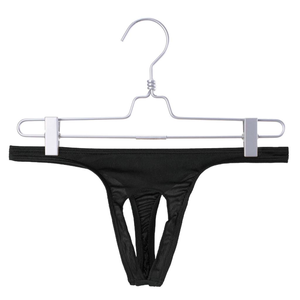 Pánské mikrožebrované tanga s otevřeným rozkrokem - Trendy a sexy spodní prádlo