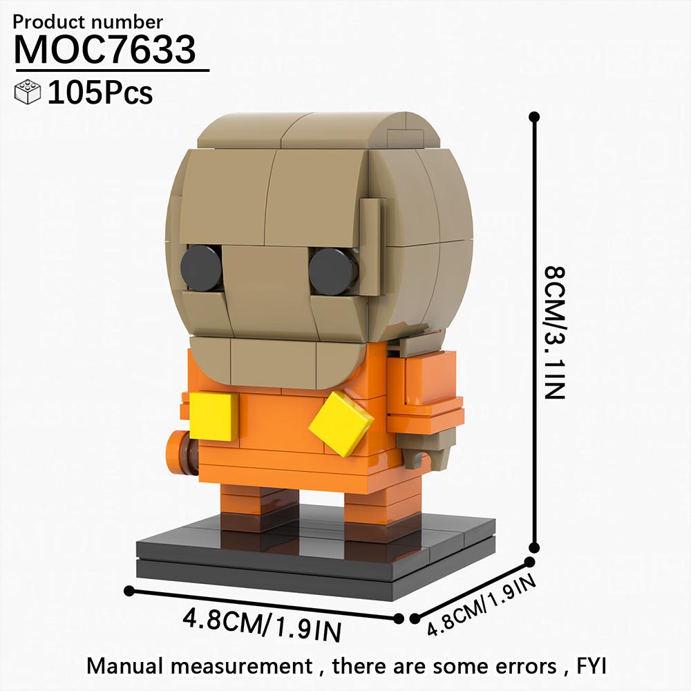 MOOXI New Halloween Horror Movie Games BrickHeadzed Children Toy MOC Brick Gift Assembly Model Kit For Adults Building Block Set