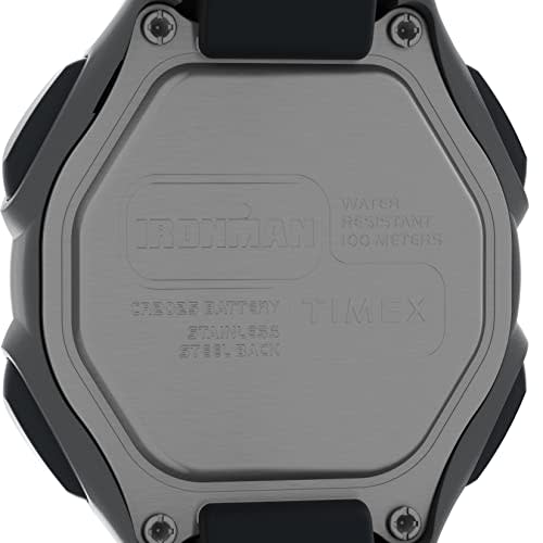 Timex Women's Iron Man 30-Lap Digital Quartz Watch, Medium, One Size, Black/Lilac