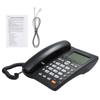 Desktop Corded Telephone Landline Telephone with Caller Identification LCD Screen Adjustable Brightness Black(US