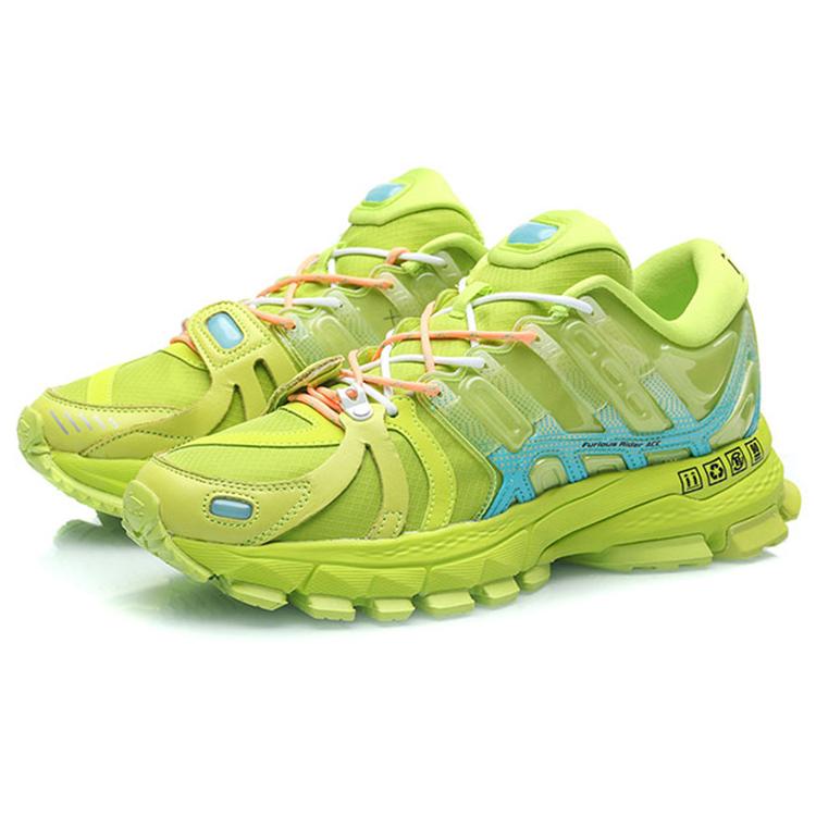 New LiNing Furious Rider 2019 Running Shoes Men Low Top Green ARZP009-5