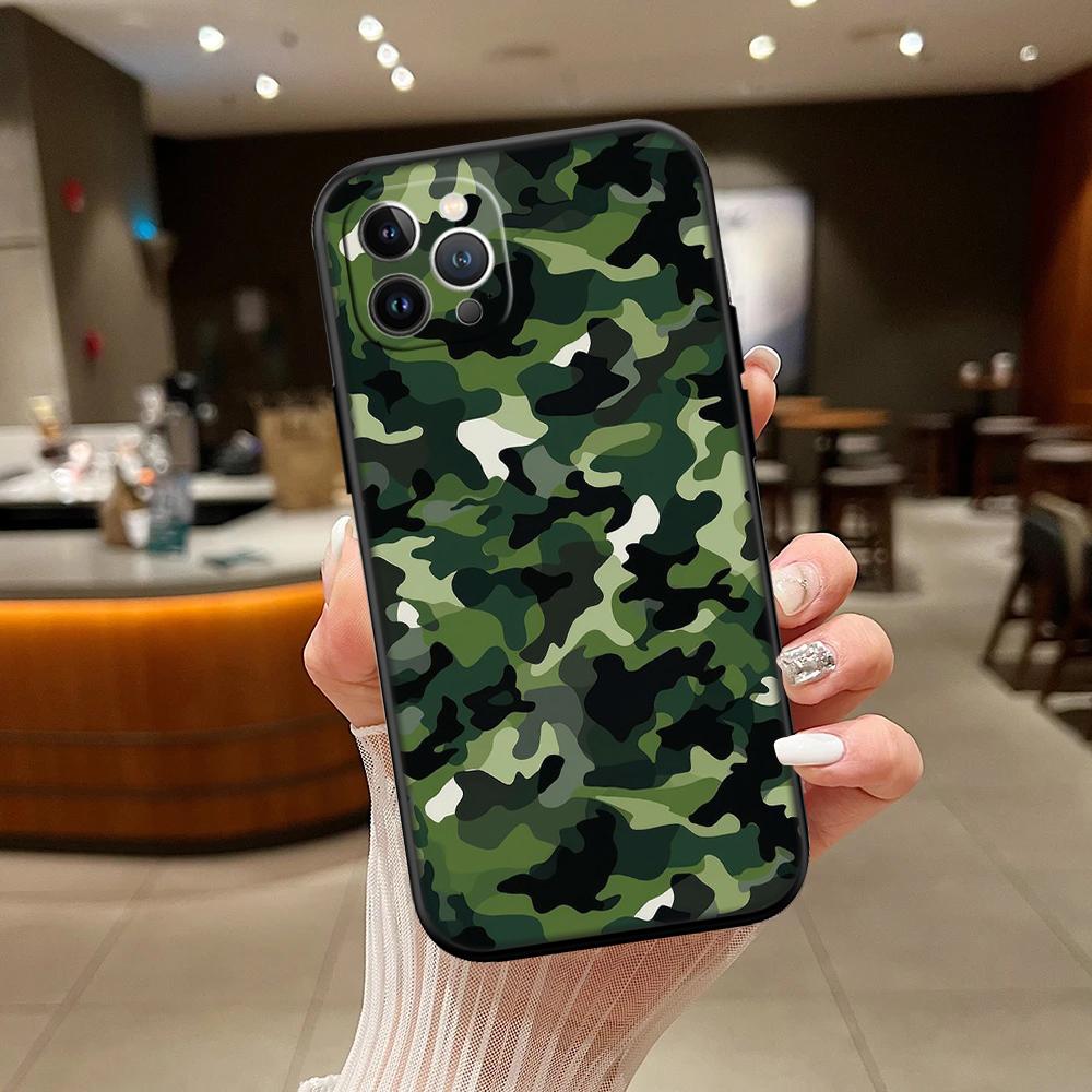 RA7 Camouflage New High-End Shell Phone Case for iPhone SE X XS XR 16E 17 11 Pro Max 8 7 6 6s Plus Air