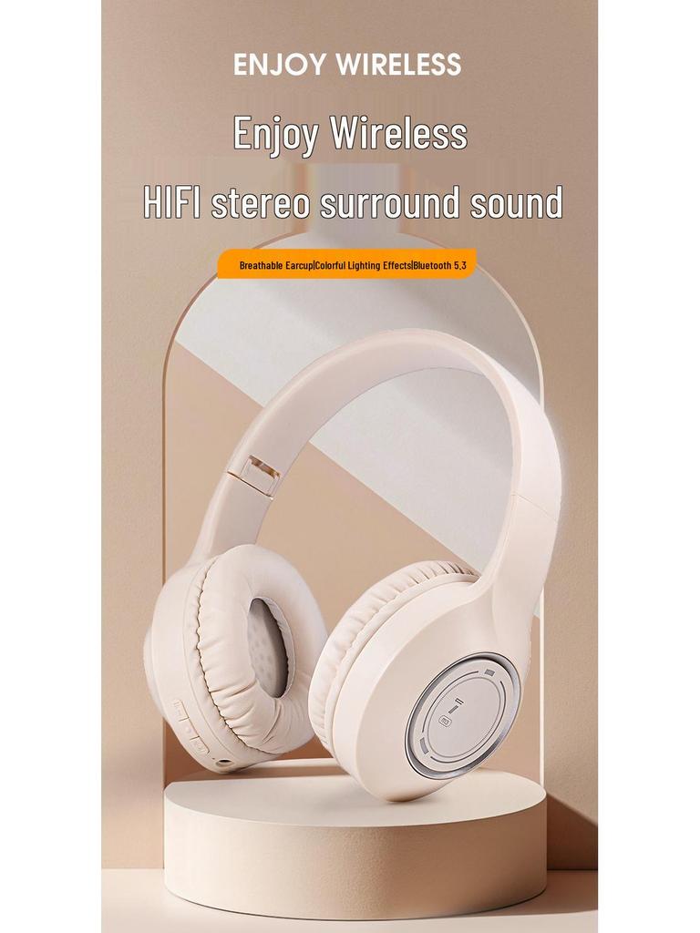 RGB Luminous M3 Over-Ear Bluetooth Gaming Headphones: Wireless, Wired, Universal Compatibility