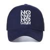 No Pain No Gain Gym Motivational Quote Baseball Cap For Men Women Adjustable Hats Bodybuilding Workout Mesh Breathable Sun Hat