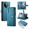 DF-011 For Xiaomi Redmi K80 5G/Poco F7 Pro 5G Case Zipper Pocket Wallet Leather Phone Cover with Straps