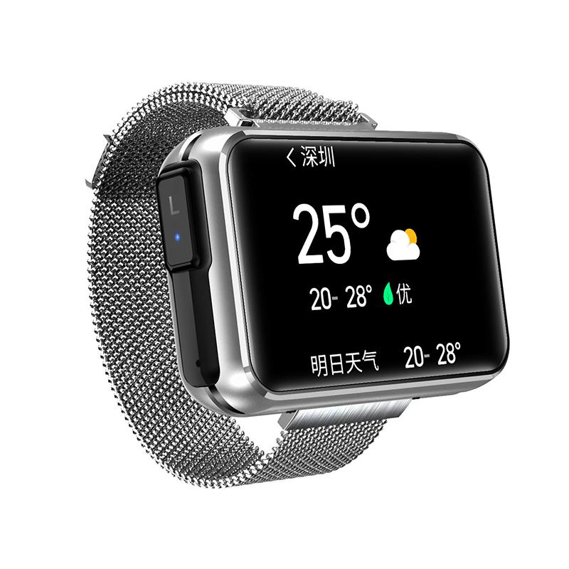 Smartwatch Auricolare Bluetooth Due-in-Uno TWS Chiamata Binaurale Esercizio Misuratore di Frequenza Cardiaca Passi 1,4 pollici