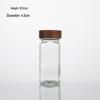 Bamboo Lid Glass Spice Jar with Flip-Top